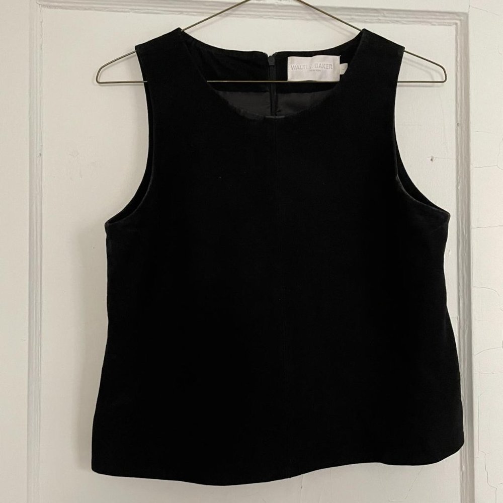 Walter Baker New York leather/suede top.